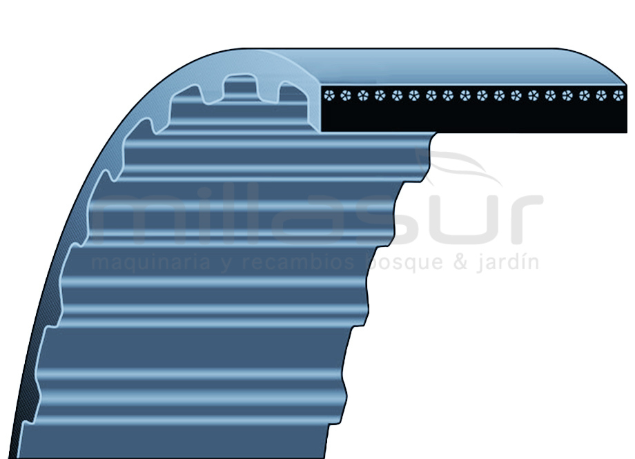 Courroie De Roues SECURA Compatible BMG 12,5/90 [299954263/BRM] Tracteur De Pelouse